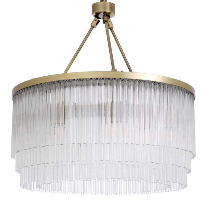 Chandelier Hector S light brushed brass finish