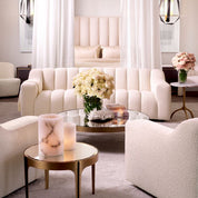 Side Table Artemisa brushed brass finish