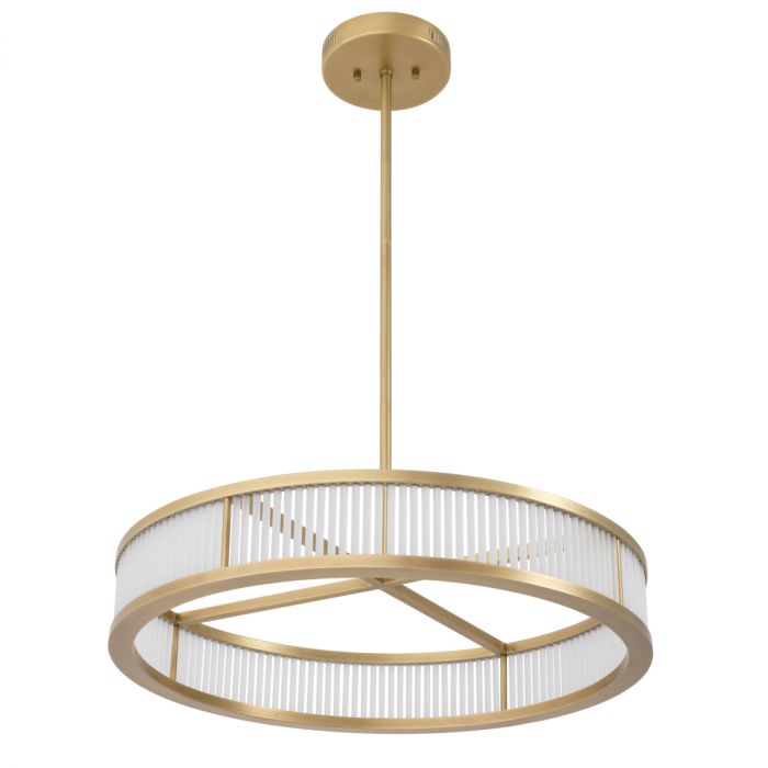 Chandelier Thibaud 70 cm antique brass finish
