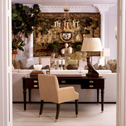 Lámpara de araña Palais con acabado dorado antiguo