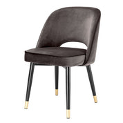 Dining Chair Cliff savona grey velvet set of 2