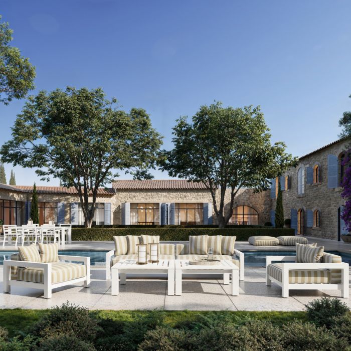 Puf de exterior Relax florent beige