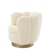Swivel Chair Mirage faux shearling