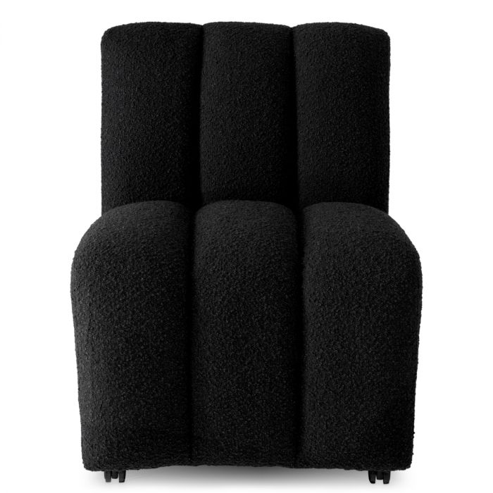 Dining Chair Kelly bouclé black