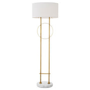 Floor Lamp Kaiser antique brass finish