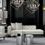 Lounge Sofa Cesare left pebble grey