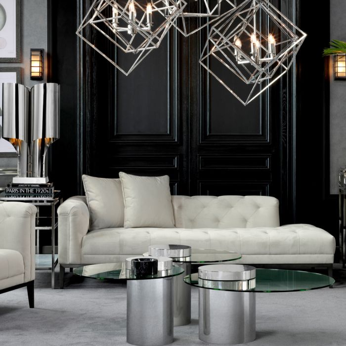 Lounge Sofa Cesare left pebble grey