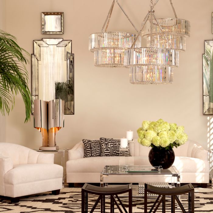 Chandelier Infinity Double nickel finish