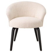 Silla de Comedor Moretti bouclé crema