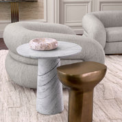 Side Table Terry white marble