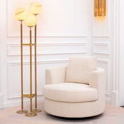 Swivel Chair Felix bouclé cream