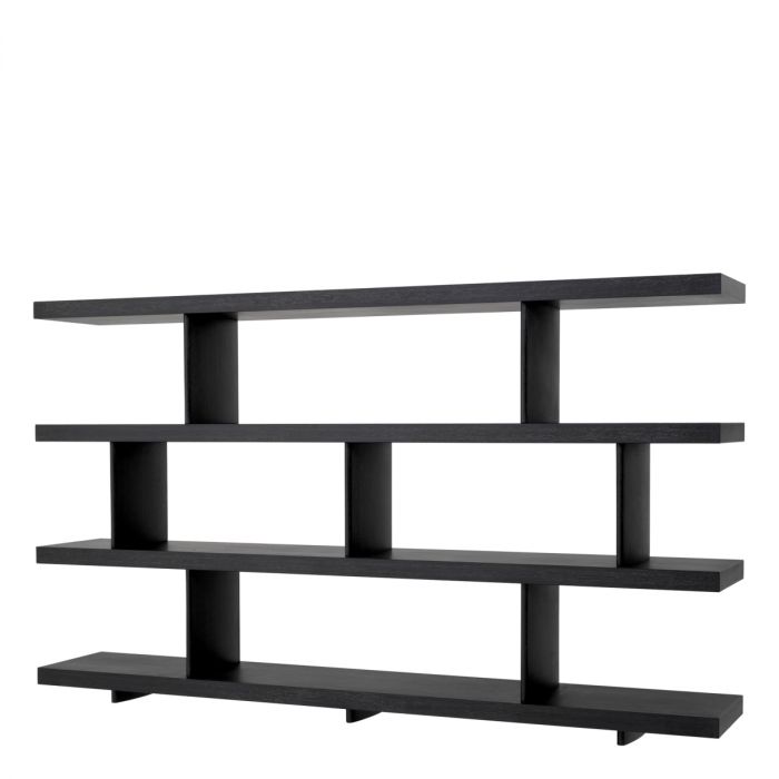Cabinet Brett charcoal grey oak veneer
