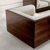 Silla giratoria Sebastian chapa de eucalipto loki natural