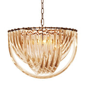 Chandelier Murano champagne color ø 50 x H. 33 cm