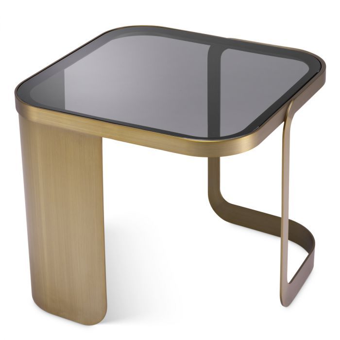 Side Table Numa brushed brass finish
