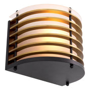 Wall Lamp Logan black finish frosted glass