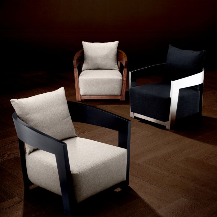 Chair Rubautelli walnut veneer loki natural