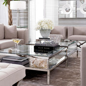 Coffee Table Harvey sliding top polished ss