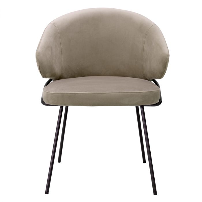 Dining Chair Kinley savona greige velvet