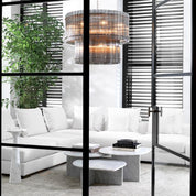 Side Table Pompano high white carrera marble