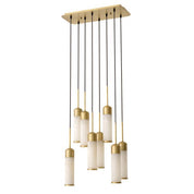 Chandelier Eos antique brass finish