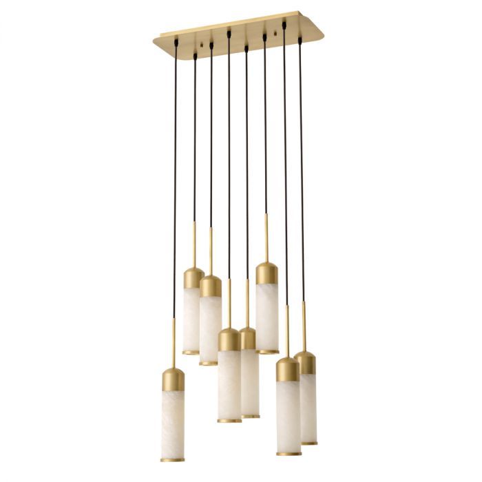Chandelier Eos antique brass finish