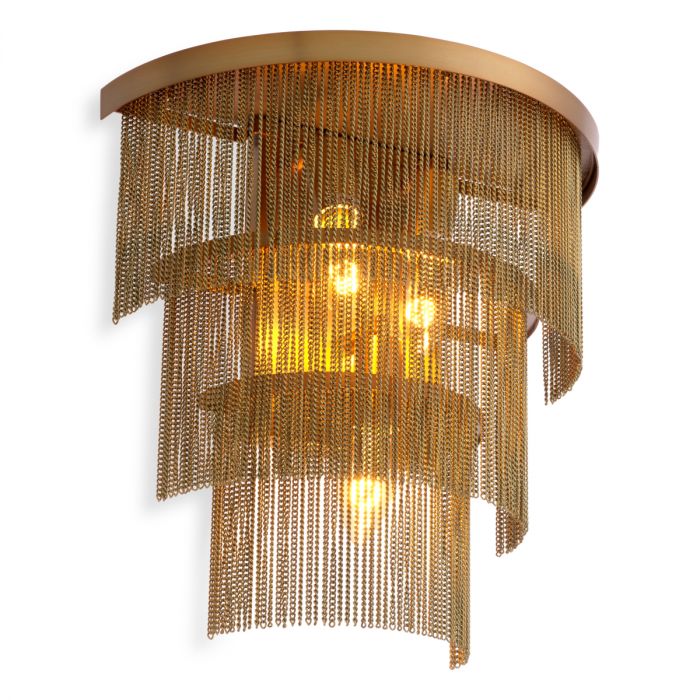 Wall Lamp Tissot antique brass finish