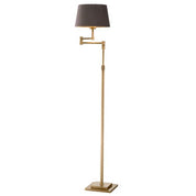 Floor Lamp Corbin antique brass finish incl velvet shade