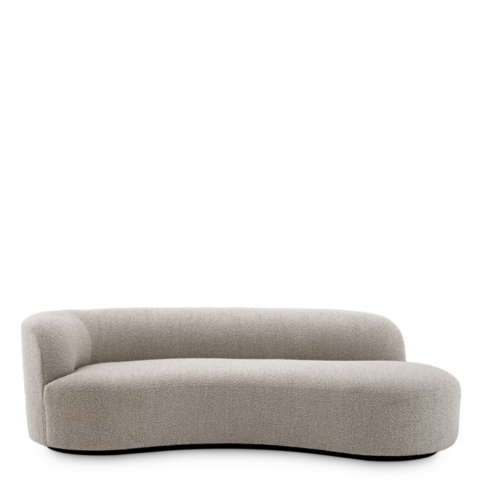 Sofá Morten bouclé gris