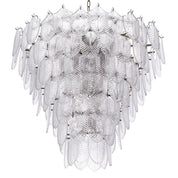 Chandelier Verbier L nickel finish