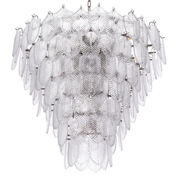 Chandelier Verbier L nickel finish