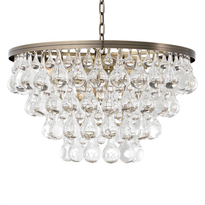 Chandelier Bolzano light brushed brass finish