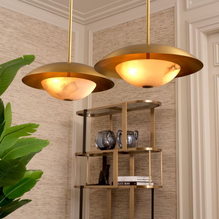 Pendant Marcona antique brass finish