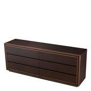 Drawer Dresser Camelot L brown oak veneer