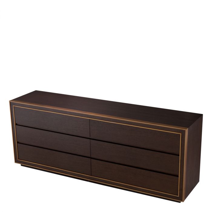 Drawer Dresser Camelot L brown oak veneer
