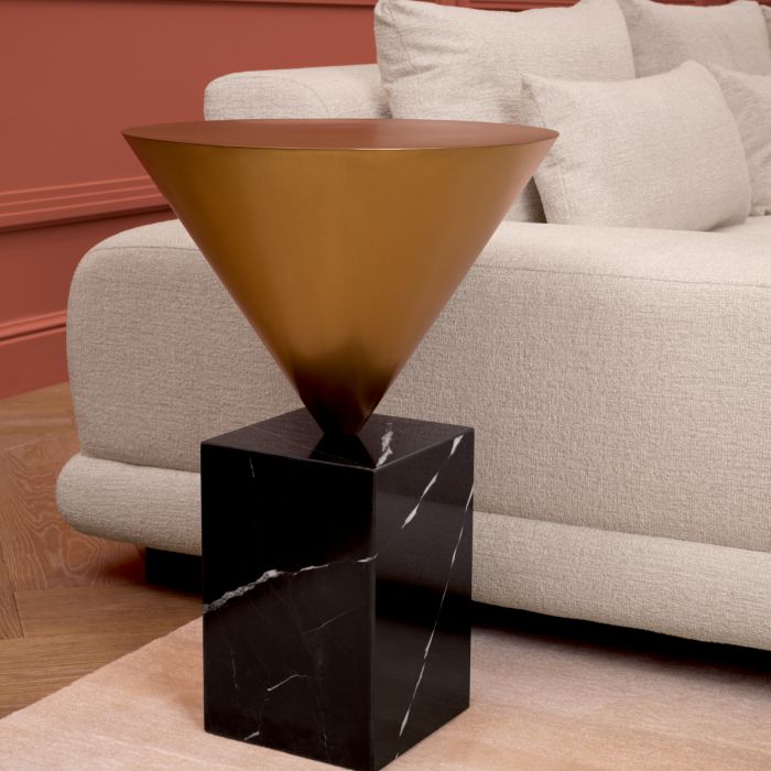 Side Table Nota black marble