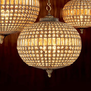 Chandelier Kasbah Oval M antique brass finish