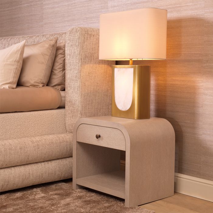 Nightstand Rhodes washed oak veneer