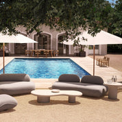 Outdoor Side Table Vitalis cream