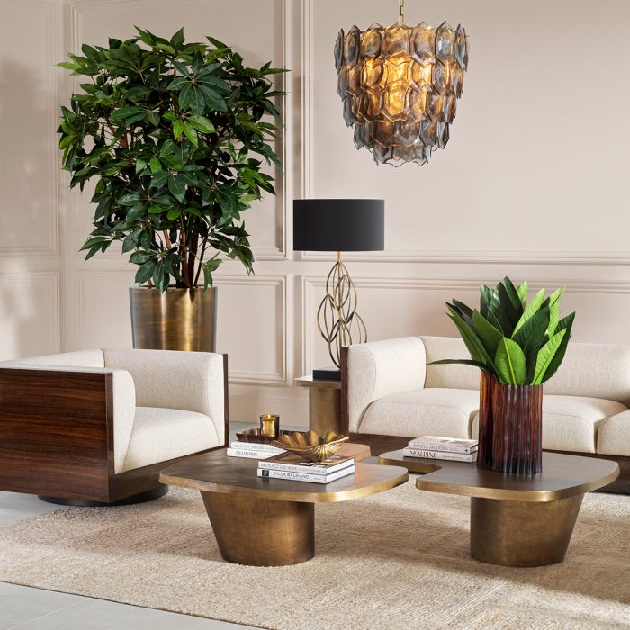 Vase Vivente L amber glass