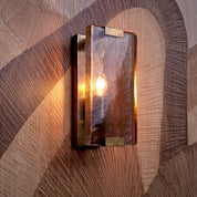 Wall Lamp James vintage brass finish