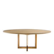 Dining Table Melchior oval washed oak veneer