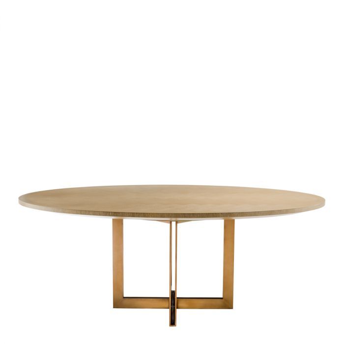 Dining Table Melchior oval washed oak veneer