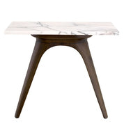 Side Table Borre rectangular bianco lilac marble