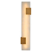 Wall Lamp Furore antique brass finish alabaster