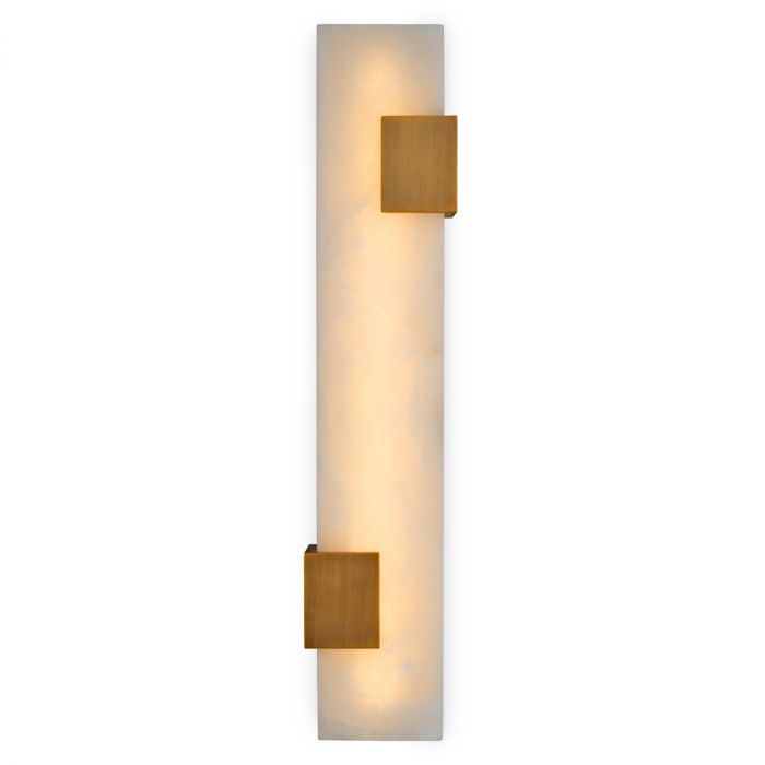 Wall Lamp Furore antique brass finish alabaster