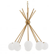 Chandelier Luxor antique brass finish