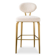 Bar Stool Dorrego bouclé cream