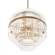 Chandelier East antique brass finish