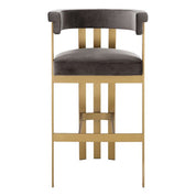 Bar Stool Clubhouse savona grey velvet